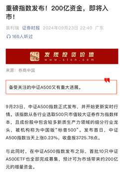 A500成最快破千亿元宽基指数,A500ETF(159339)盘中溢价,川发龙蟒等多股涨停丨ETF观察